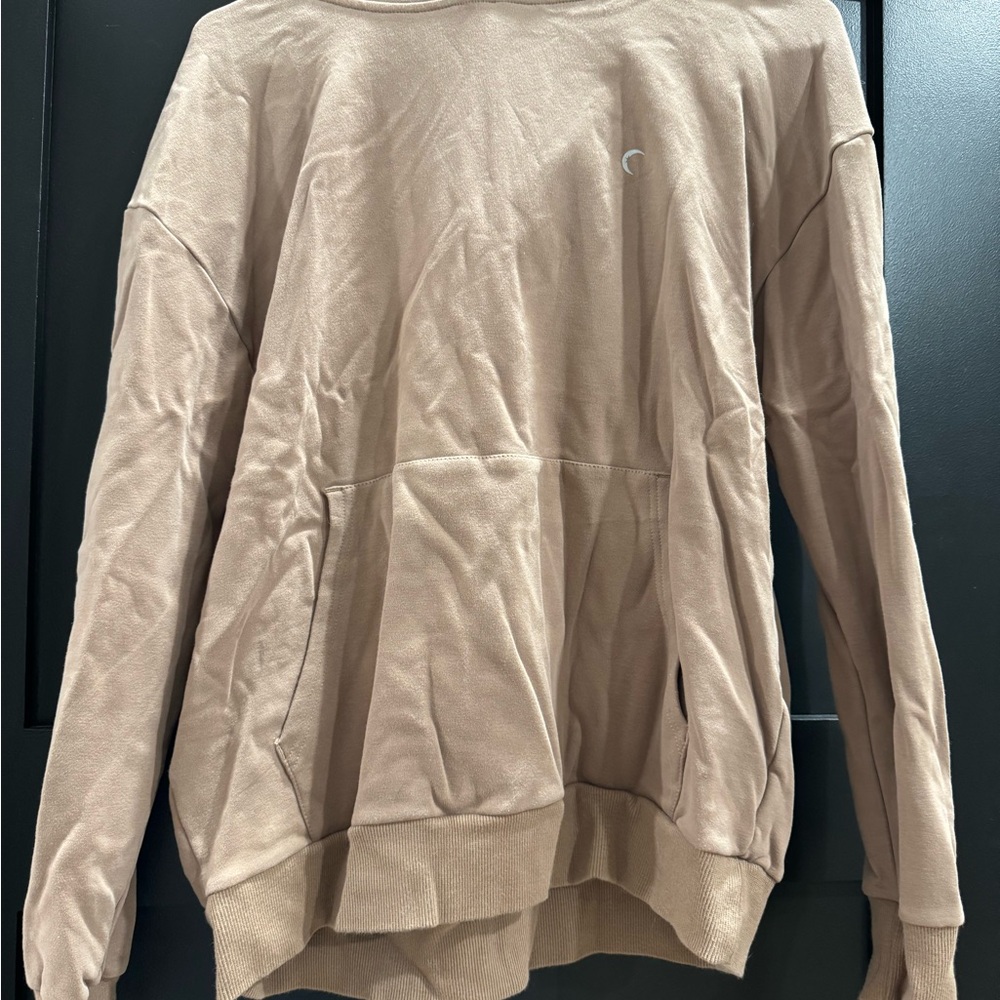 Beige Oversized Sweatshirt